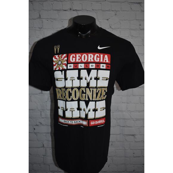 Nike T-Shirt UGA Bulldogs Mens XL University Georgia DAWGS National Champs - Picture 8 of 8